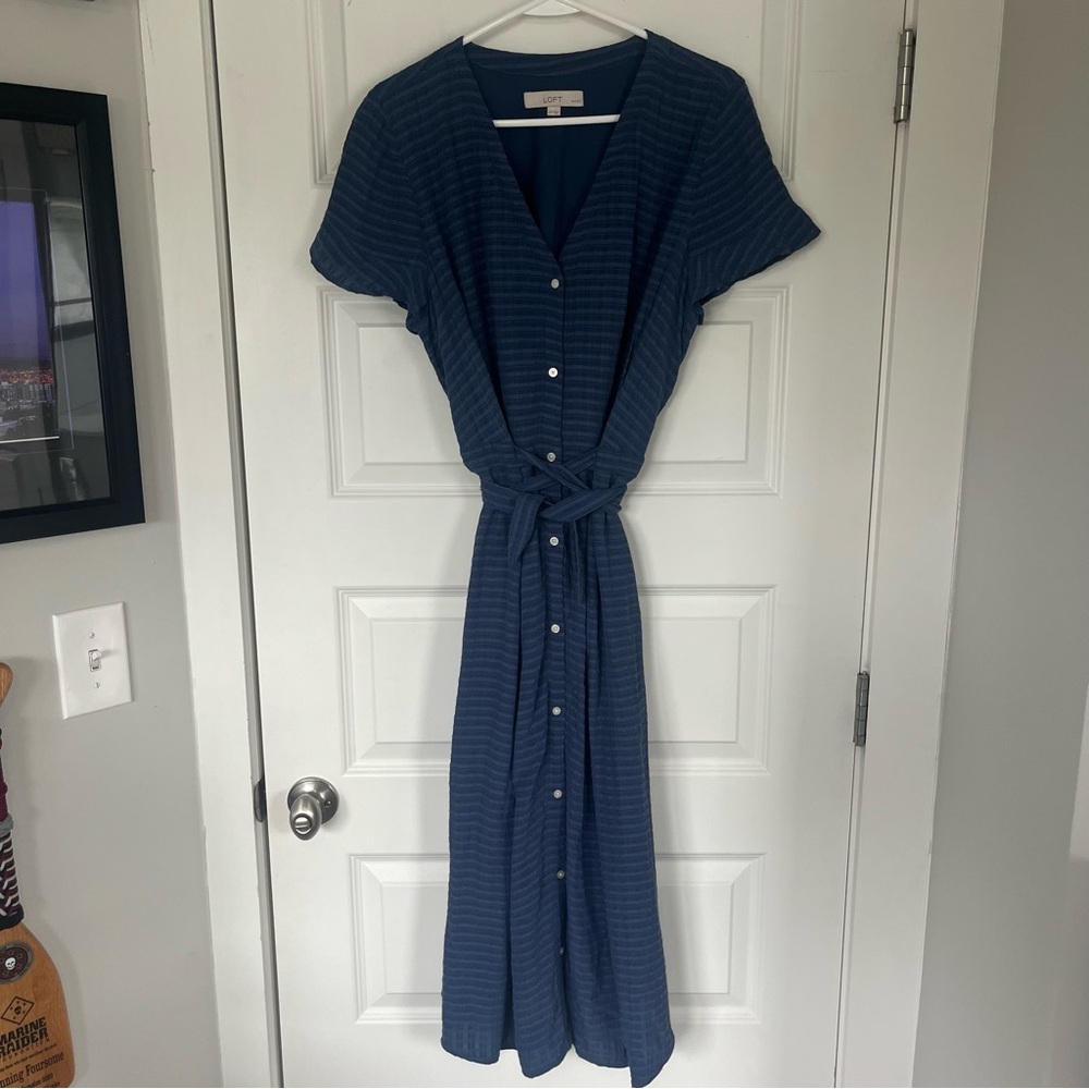 LOFT Button Up Dress
